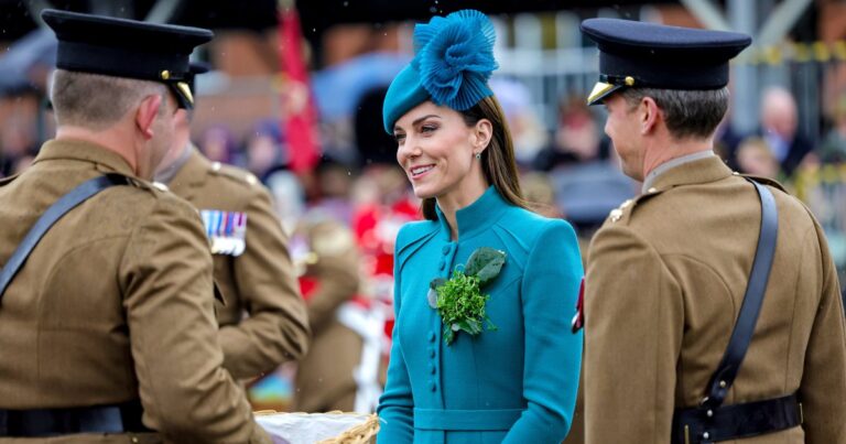 Irish Guards Will Pay Tribute to Princess Kate Middleton at St Patricks Day Celebration 1