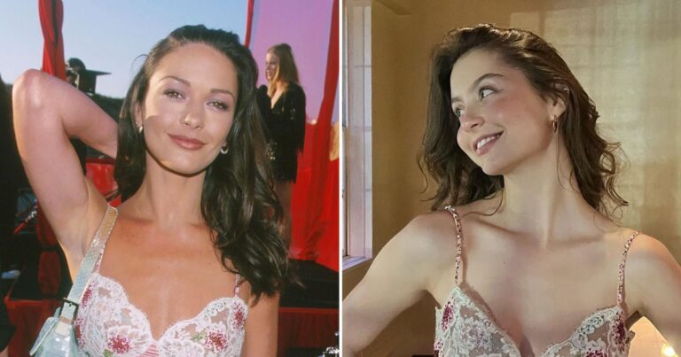 Catherine Zeta Jones daughter Carys slips into her mom 25 year old dress for 21st birthday party