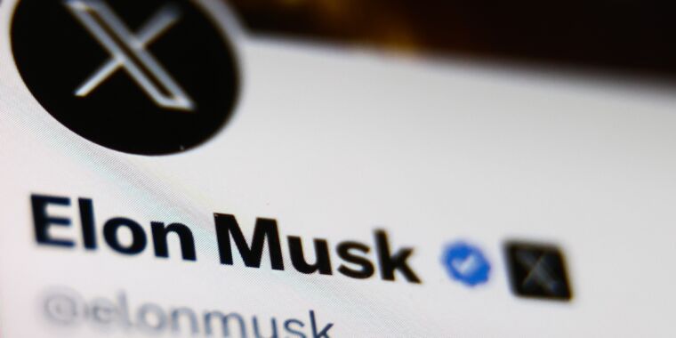 musk x checkmark