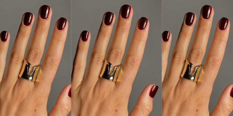 the everygirl black cherry nails s