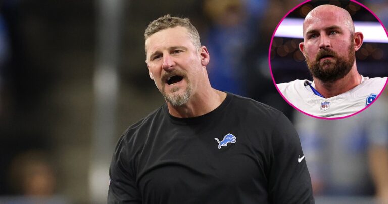 Lions Coach Dan Campbell Shouts Out Player for Puking During Rousing Postgame Speech