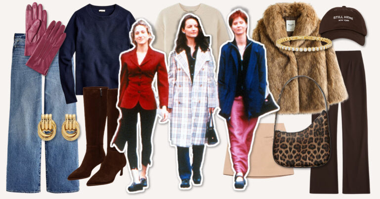 the everygirl social SATC winter fashion